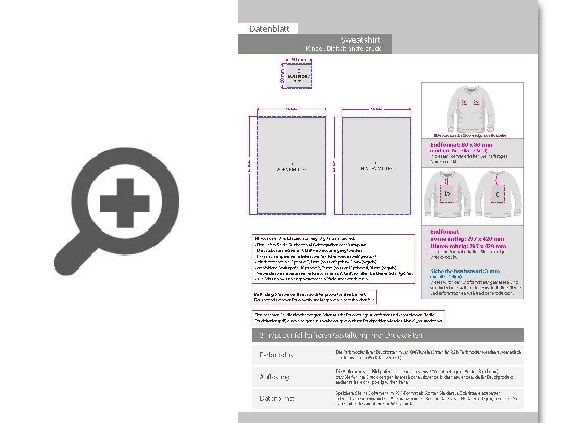 Product Bild kinder_sweatshirt__premium_-_mit_zwei_druckpositionen